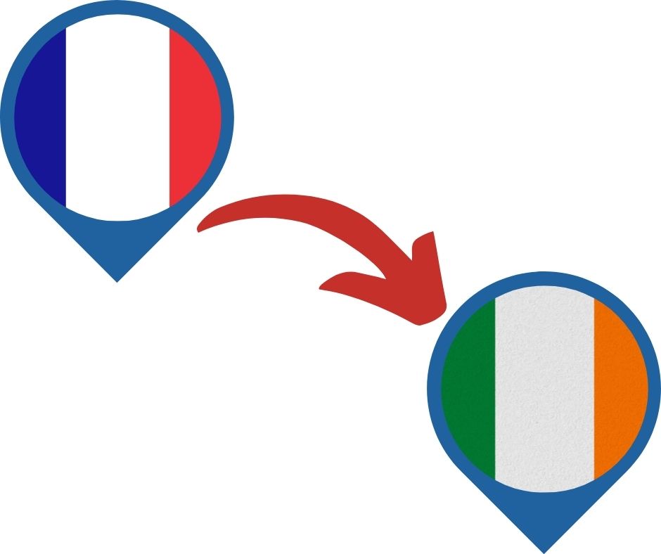 Irland Kombiticket von Frankreich nach Irland