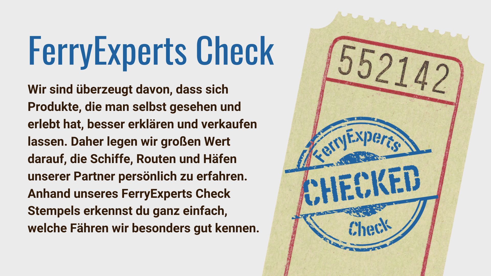 FerryExperts Check - Stempel